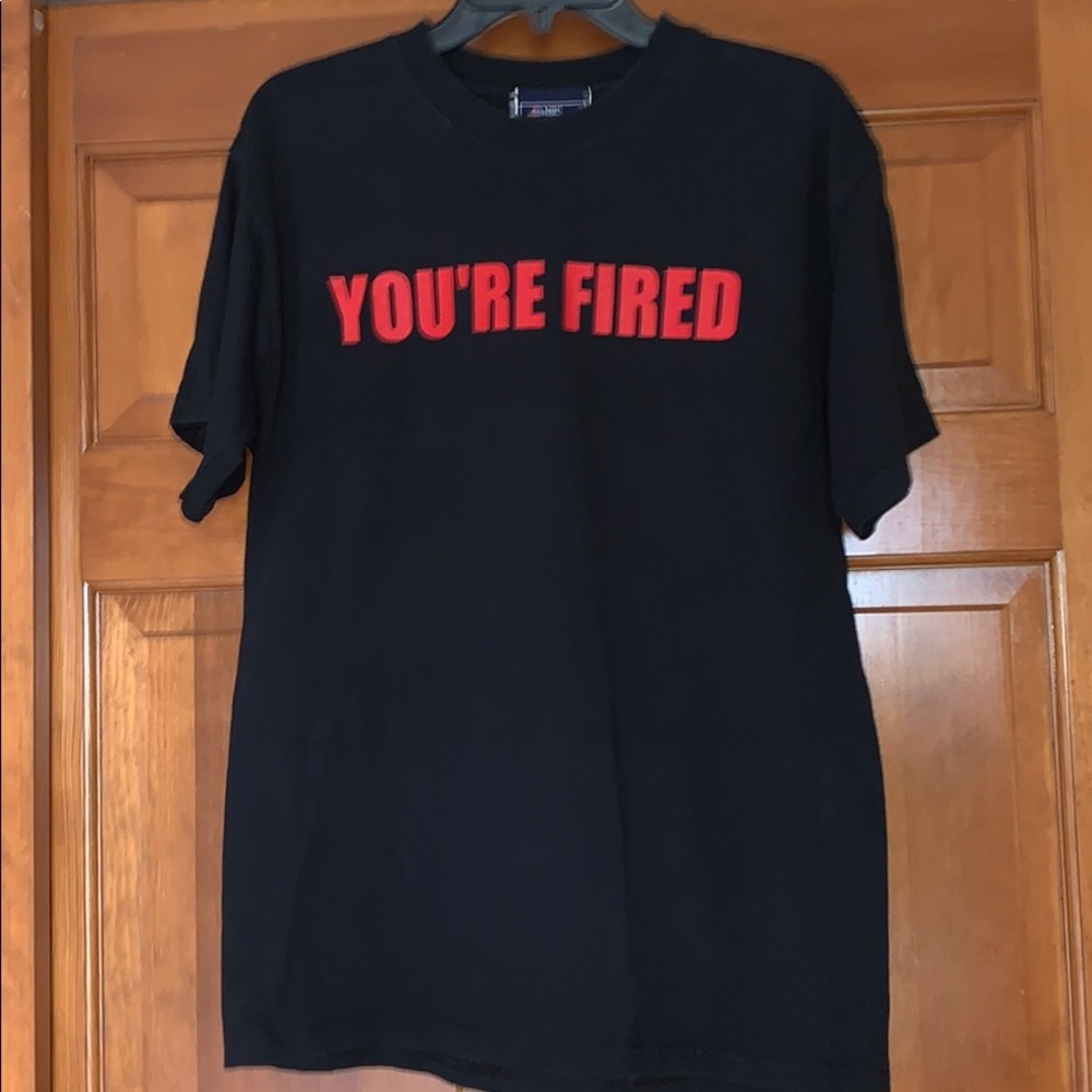 NBC Men’s M SS You’re Fired Apprentice Black T